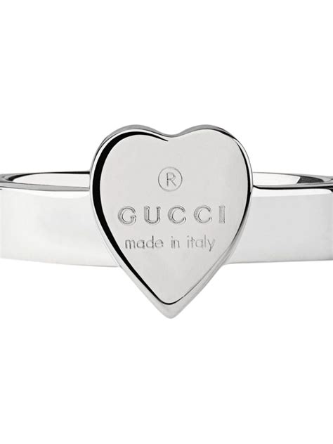 gucci trademark thick stripes ring|gucci heart ring nordstrom.